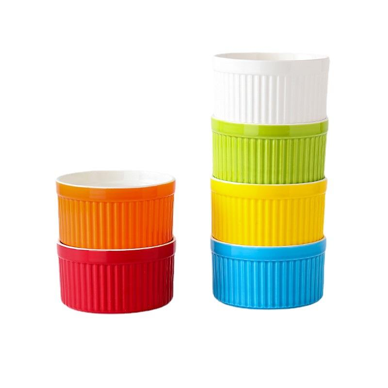 200ml Porcelain Pudding Custard Cups Souffle Ramekins Dishes